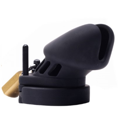 Silikonski kavez za penis sa katancem i 4 prstena   FT001162-6